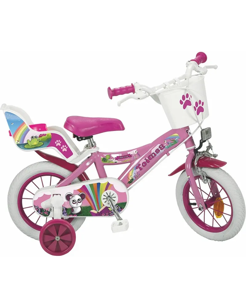 VELO 12" FANTASY ROUES GONFL PORTE BEBE  Roues gonflables, 2 freins...