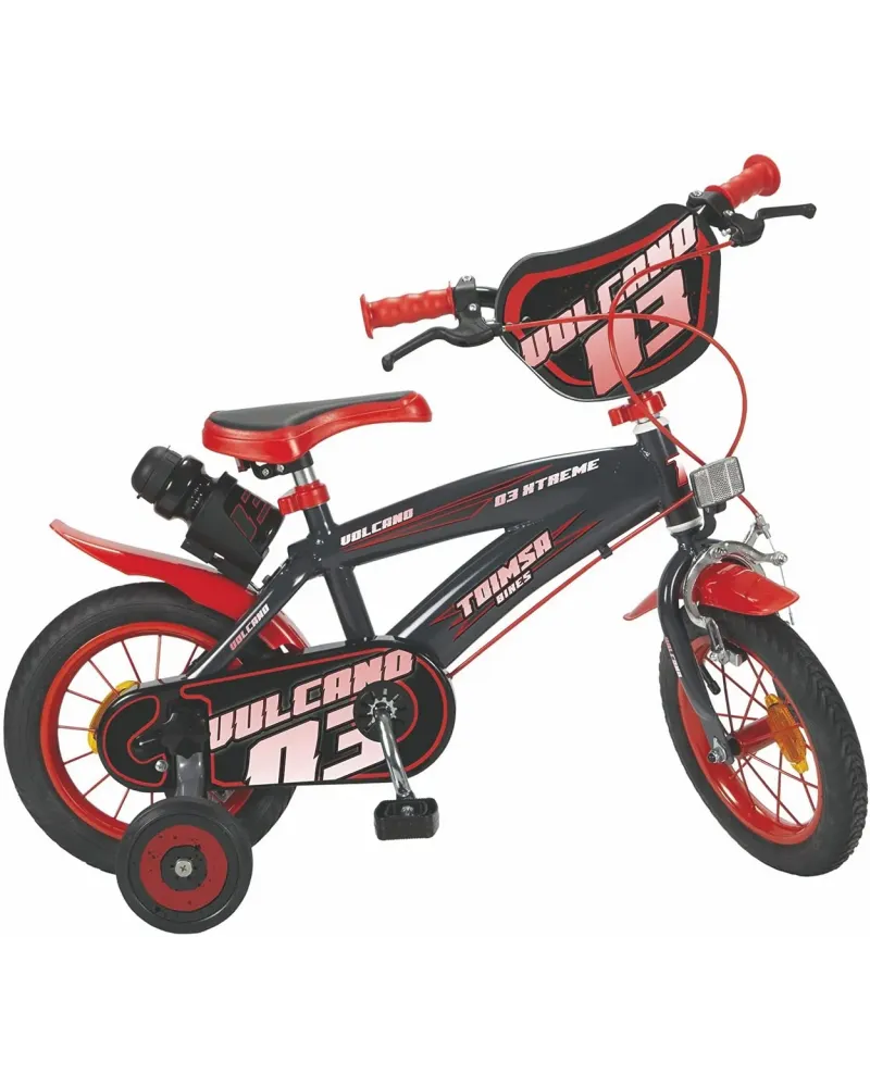 VELO 12" VULCANO ROUES GONFL  Roues gonflables, 2 freins et gourde....