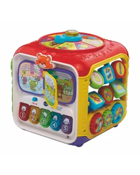 SUPER CUBE DES DECOUVERTES BASE  5 faces de jeu dont 2 panneaux éle...