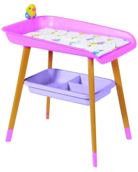 BABY BORN TABLE A LANGER  Pour des bébés jusqu'à 43 cm. Avec porte-...
