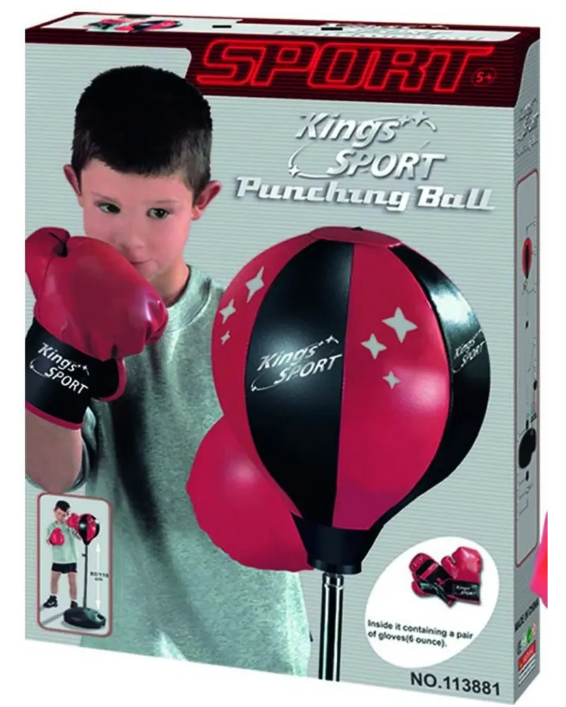 PUNCHING BALL SET + GLOVES  1 base lestable et réglable (de 81 à 12...