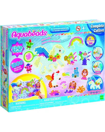 AQUABEADS LE MONDE ENCHANTE  Crée tes animaux et tes personnages fa...