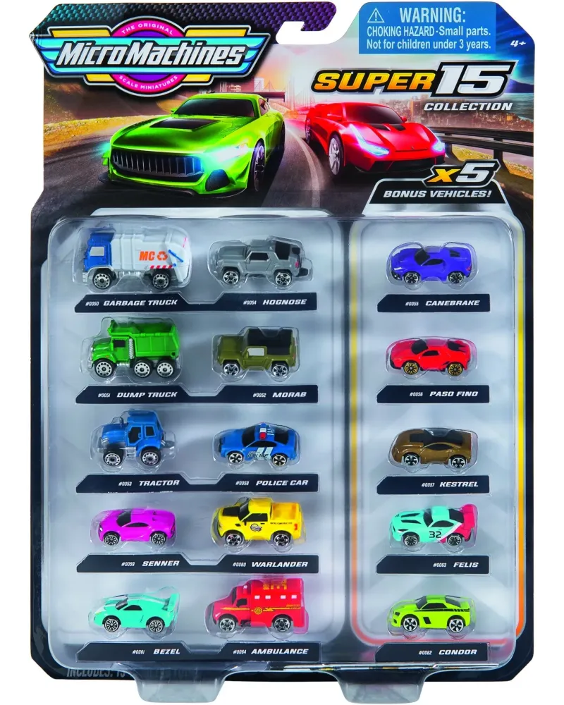 MICRO MACHINES PACK DE 15   BANJW0047 BANDAI Âge Minimum: 4A -Âge M...