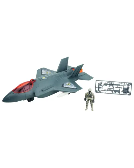 SOLDIER FORCE AVION DE CHASSE F35 + PERS  Il tire des projectiles. ...