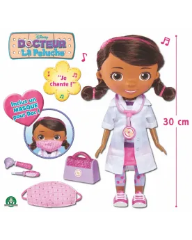 DOCTEUR LA PELUCHE POUPEE 30CM CHANTANTE  30 cm. Appuie sur son sté...