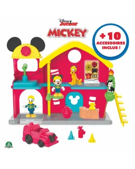 MICKEY CASERNE DE POMPIER  Descends le mat, pars secourir Figaro et...