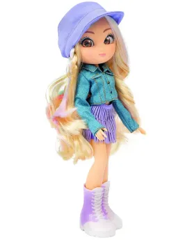 POUPEE UNIQUE EYES HIVER ASS.  25 cm. C'est magique, elle te suivra...