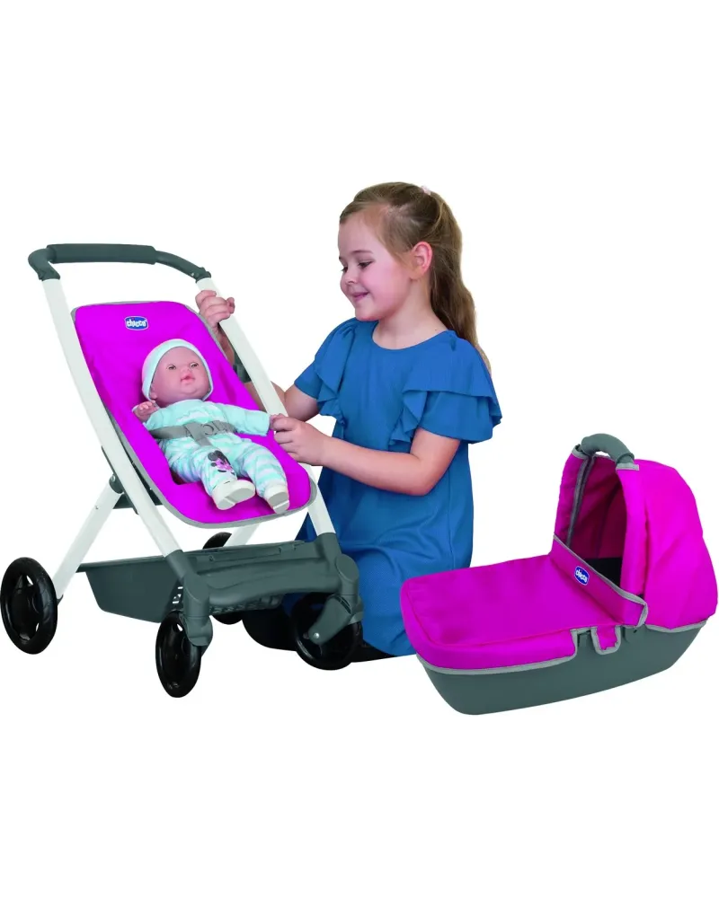 CHICCO LANDAU COMBI 3 EN 1  Landau, poussette et couffin. Hauteur à...