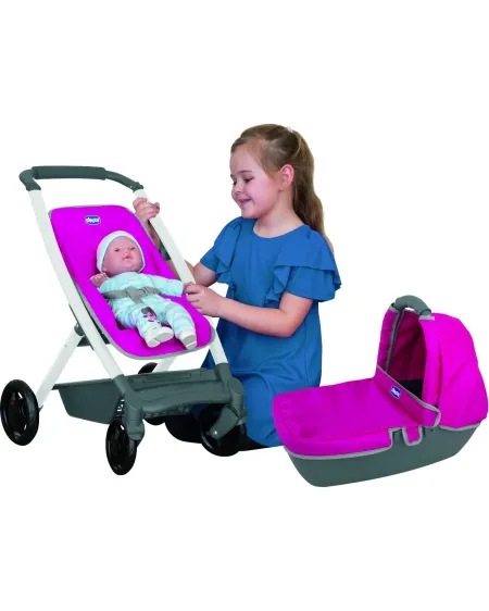 CHICCO LANDAU COMBI 3 EN 1  Landau, poussette et couffin. Hauteur à...