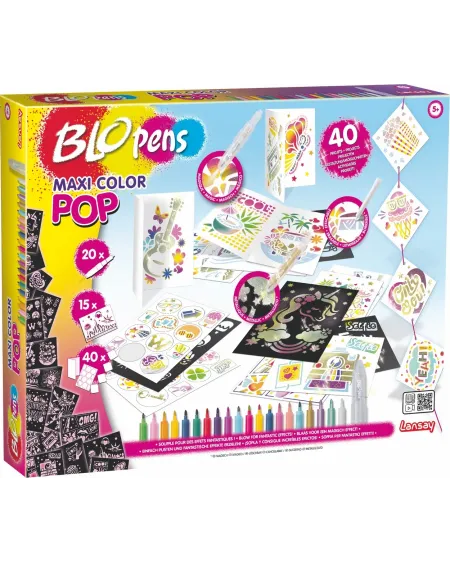 BLOPENS MAXI COLOR POP  Inclus 20 mini Blopens avec encre classique...