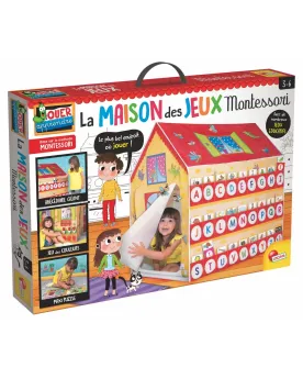 MONTESSORI LA MAISON DES JEUX En tissu avec de nombreux jeux à fair...