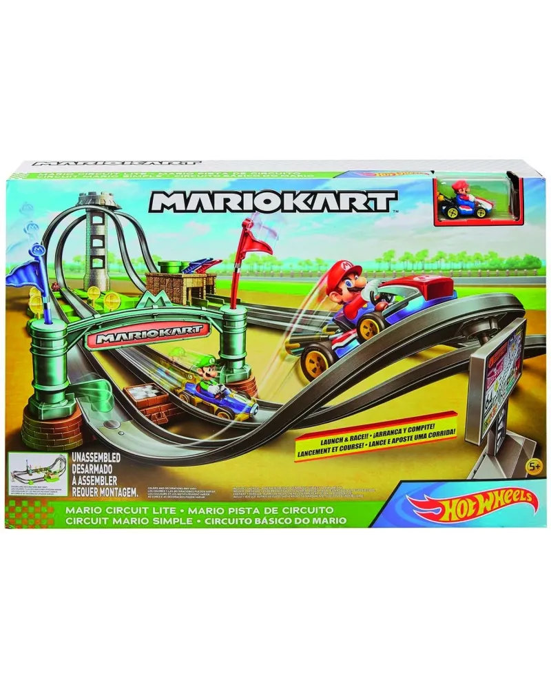 HOT WHEELS CIRCUIT MARIO KART 3 - 2 - 1 - GO ! Appuie sur le lanceu...