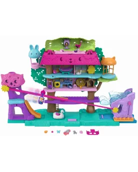 POLLY POCKET MAISON DE L'ARBRE POLLYVILL  Système d'ouverture rapid...