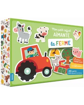 MON PETIT COFFRET AIMANTE LA FERME  Composé de 2 tableaux, d'aimant...