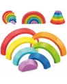ARC EN CIEL 10 FORMES 30 CM  10 formes pour empiler ou former un ar...