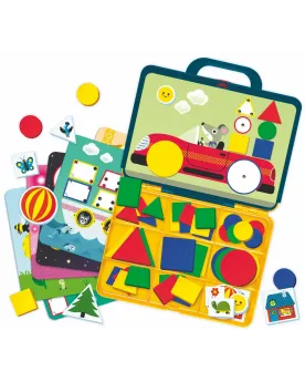 J'APPRENDS LES COULEURS ET LES FORMES  2 modes de jeu. Mode 1 : gui...