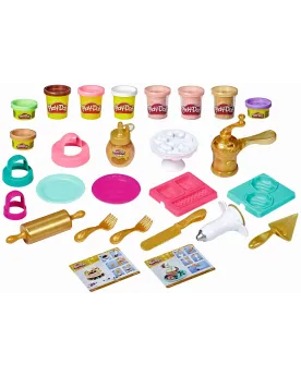 PLAY DOH PATISSERIE  15 pièces dont des ustensiles de cuisine comme...