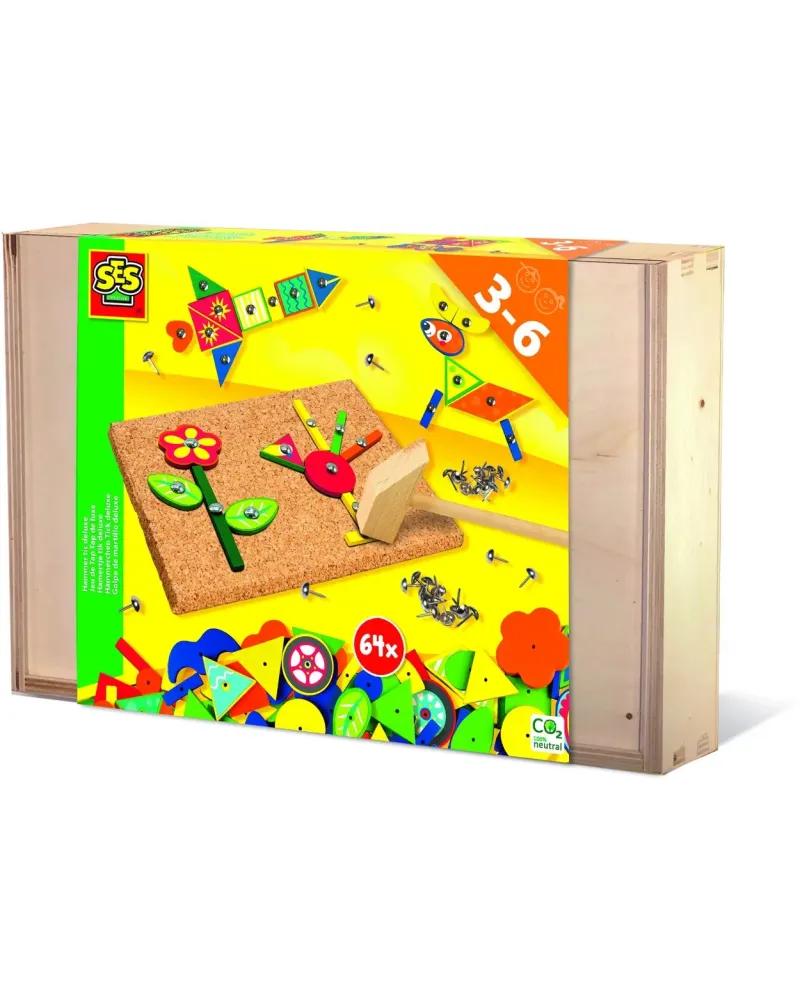 BOITE BOIS TAP TAP DE LUXE  Coffret en bois contenant 64 pièces en ...