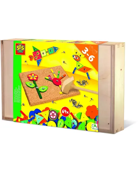 BOITE BOIS TAP TAP DE LUXE  Coffret en bois contenant 64 pièces en ...