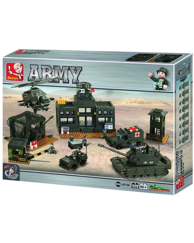SET ARMEE 1088 PCES  1086 briques. SLU38-B7100 SLUBAN Âge Minimum: ...