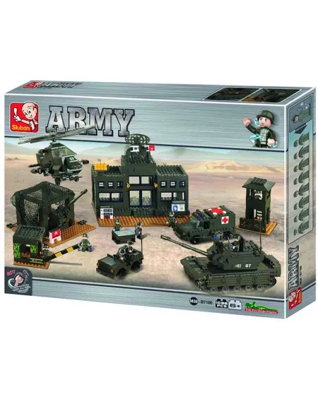 SET ARMEE 1088 PCES  1086 briques. SLU38-B7100 SLUBAN Âge Minimum: ...