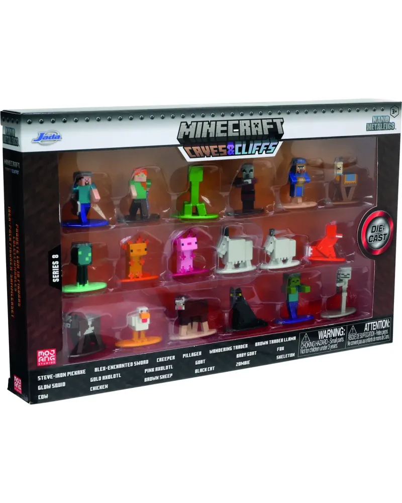 18 FIGURINES METAL MINECRAFT  18 figurines de 4 cm en métal. SMB253...