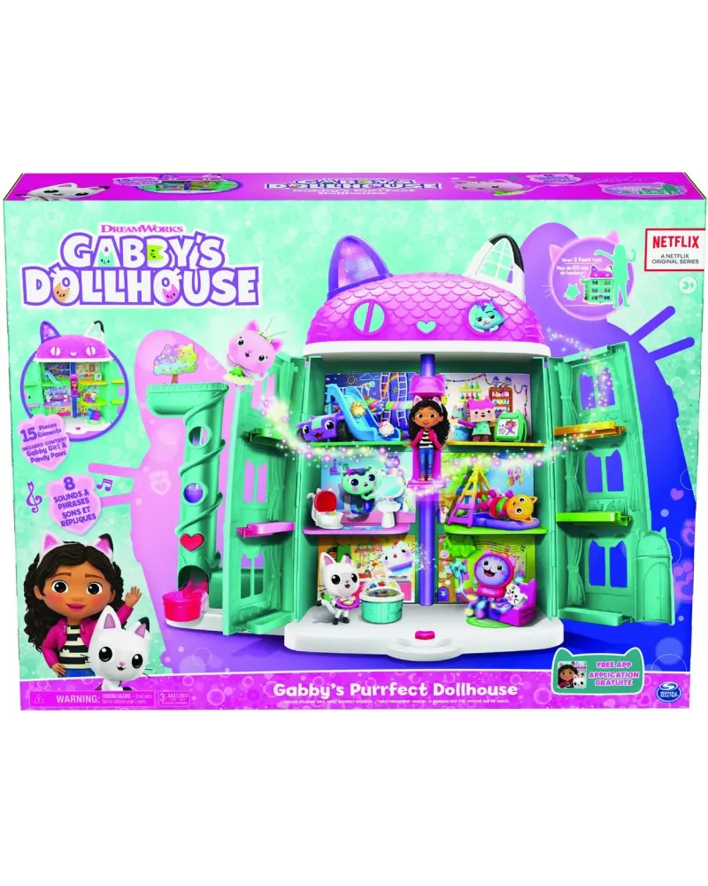 MAISON DE GABBY + 1 POUPEE + ACC.  7 pièces sur le thème des chats ...