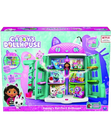 MAISON DE GABBY + 1 POUPEE + ACC.  7 pièces sur le thème des chats ...