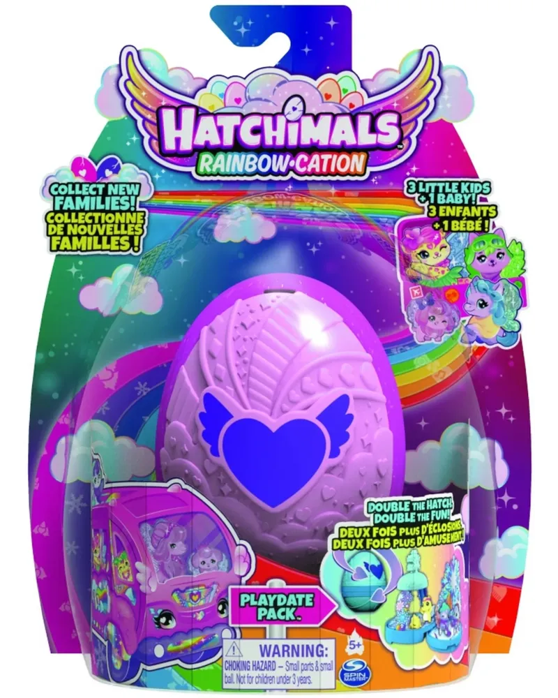 HATCHIMALS RAINBOWCAT PACK DE 4  Fais éclore l'oeuf et découvre 1 d...