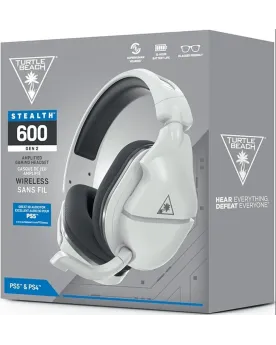 CASQUE TURTLE BEACH STEALTH 600P BLANC  Casque sans fil avec micro,...