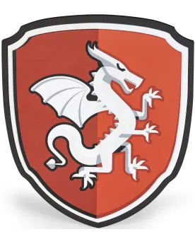 BOUCLIER MOUSSE CHEVALIER DRAGON  En mousse. Plusieurs modèles disp...