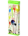BOITE 7 OUTILS A JARDIN BOIS/METAL+CRAIE 6 outils en bois/métal + p...