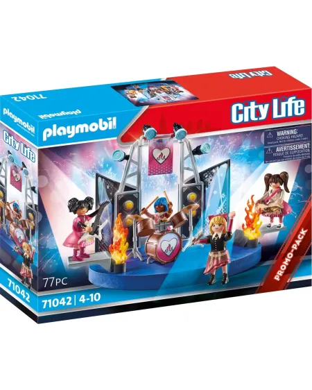 GROUPE DE ROCK   PMB71042 PLAYMOBIL Âge Minimum: 4A -Âge Maximum: 1...