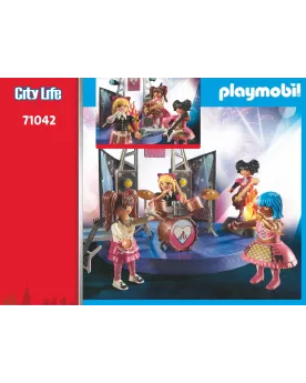 GROUPE DE ROCK   PMB71042 PLAYMOBIL Âge Minimum: 4A -Âge Maximum: 1...