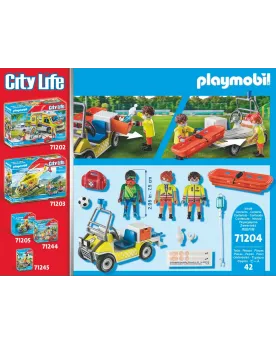 VEHICULE DE SECOURS   PMB71204 PLAYMOBIL Âge Minimum: 4A -Âge Maxim...