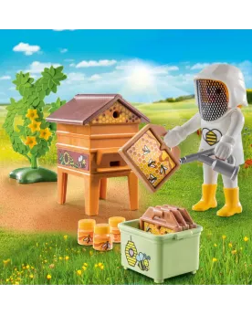 APICULTRICE AVEC RUCHE   PMB71253 PLAYMOBIL Âge Minimum: 4A -Âge Ma...