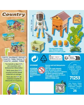APICULTRICE AVEC RUCHE   PMB71253 PLAYMOBIL Âge Minimum: 4A -Âge Ma...