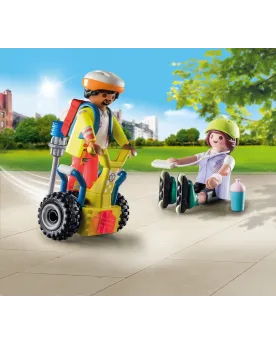 STARTER PACK SECOURISTE AVEC GYROPODE   PMB71257 PLAYMOBIL Âge Mini...