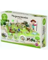 MA FERME EDUCATIVE BOIS 160 PCES  1 bâtiment, 1 serre, 1 tracteur, ...