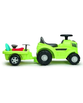 PORTEUR TRACTEUR + REMORQUE JARDINIER  1 remorque, 1 bac de rangeme...
