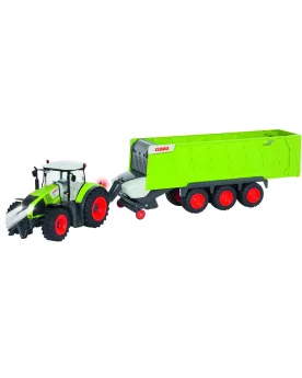 R.C. 1/16 TRACTEUR CLAAS +REMORQUE 2.4GH  1/16. 2.4 GHz. Toutes fon...