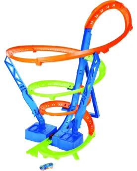 HOT WHEELS ACTION SPIRALE  Une super piste en spirale de 74 x 64 x ...