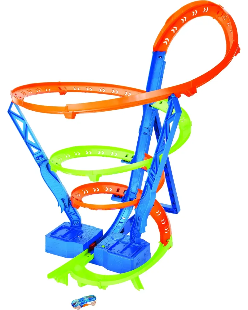 HOT WHEELS ACTION SPIRALE  Une super piste en spirale de 74 x 64 x ...