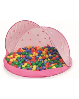 TENTE ROSE + 50 BALLES 6CM  Se plie et se replie facilement. Protec...
