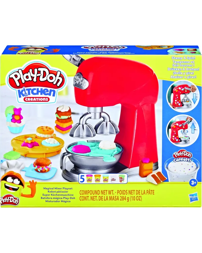 PLAY DOH ROBOT PATISSIER  5 pots de pâte et des accessoires inclus....