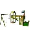 PORTIQUE VIKING  Avec 2 tours, 1 pont, 1 mur d'escalade, 1 échelle-...