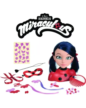 MIRACULOUS TETE A COIFFER DE LUXE  Accessoires de coiffure inclus. ...