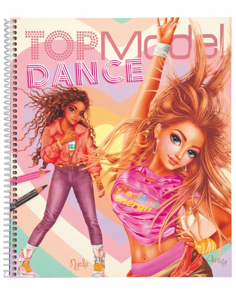 TOP MODEL ALBUM A COLORIER DANCE   DEP012227  Âge Minimum: 6A -Âge ...