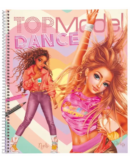 TOP MODEL ALBUM A COLORIER DANCE   DEP012227  Âge Minimum: 6A -Âge ...