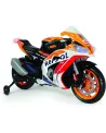 MOTO COURSE REPSOL 12V Batterie 12V. Bandes de caoutchouc sur les r...